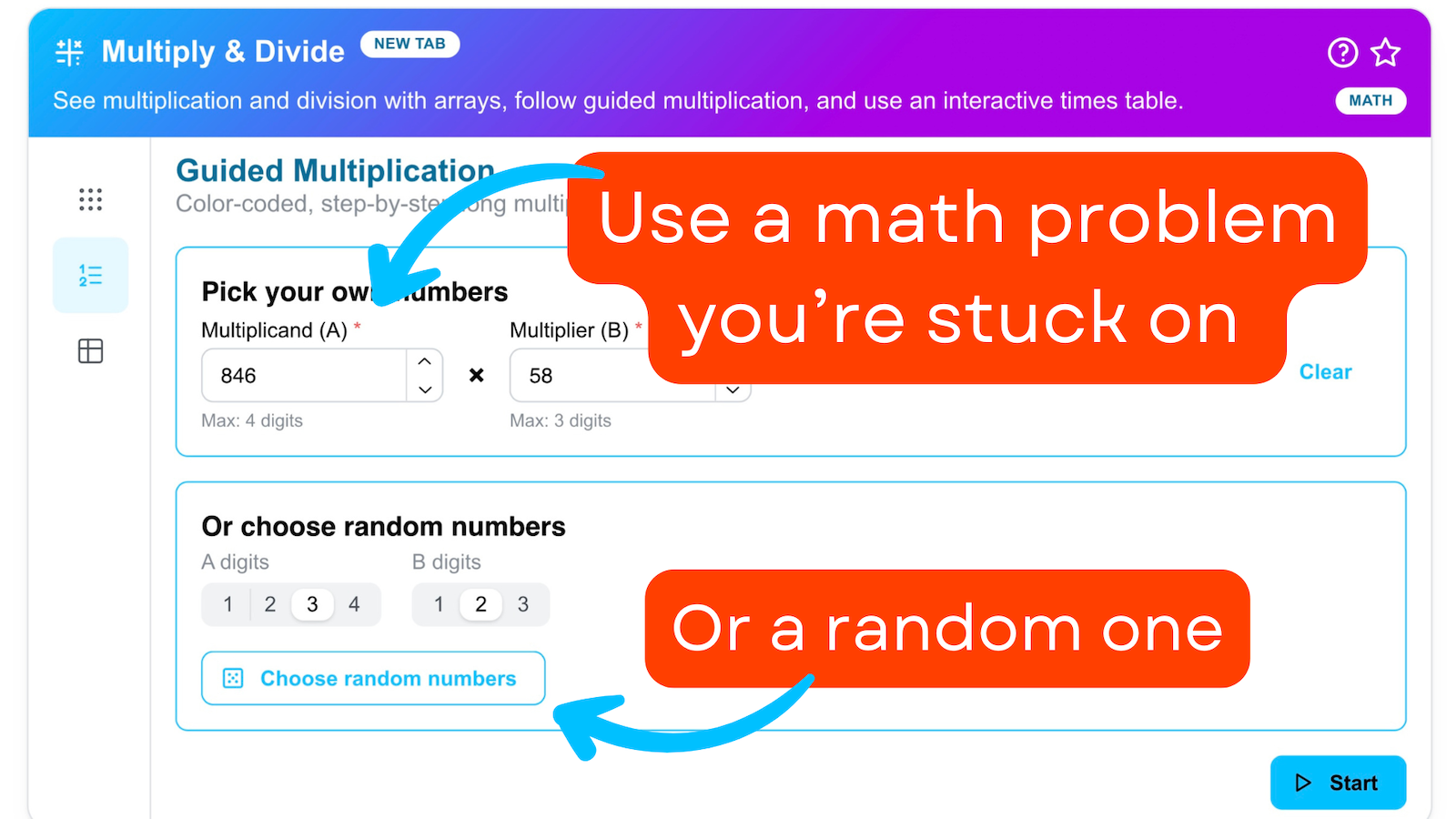 Chose your own problem